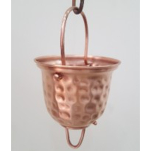 ชุดถังแขวนโซ่ทองแดงสำหรับตกแต่งสวนกลางแจ้ง สไตล์เรียบง่าย - Product Image 1