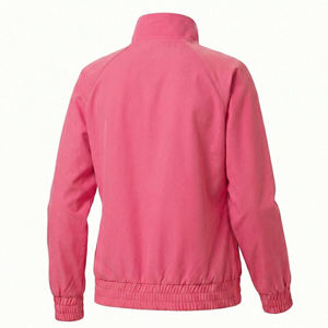 Chaqueta de uniforme médico deportiva con cremallera frontal, cuello alto y doble raya, personalizada con logo, para enfermeras, venta al por mayor - Product Image 3