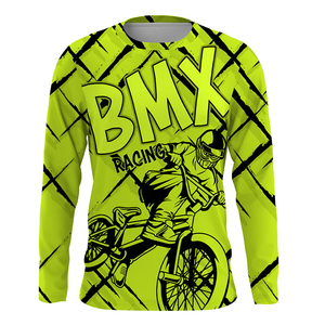 เสื้อเจอร์ซีย์ BMX ปี 2025 แบบสั่งทำพิเศษ พิมพ์ลายแบบ Sublimation สีพื้น ระบายอากาศได้ดี แห้งเร็ว น้ำหนักเบา สวมใส่สบาย เหมาะสำหรับการแข่งขันมอเตอร์ไซค์ - Product Image 2
