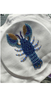 Perles de rocaille contemporaines brodées pour hauts féminins, style vintage, design zen asiatique fait main, cadeau de baptême, mode estivale - Product Image 6