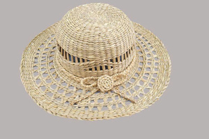 Handwoven Water Hyacinth Sun <b>Hat</b> <b>For</b> Beach Resort And Summer Fashion Collections - Product Image 6