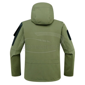 Nouvelle veste softshell design personnalisé vêtements de travail d'hiver veste softshell à fermeture éclair doublée en polaire coupe-vent pour hommes fabriquée au Pakistan - Product Image 2