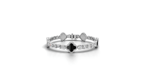 Moissanite Clover Charm Tennis Bracelet 925 Sterling Silver Luxury Hip Hop <b>Iced</b> <b>Out</b> Gift Party for Men & Women - Product Image 1