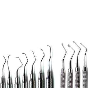 เครื่องมือทันตกรรมลดราคา Hu-Friedy ชุด 6 ชิ้น เครื่องมือทันตกรรมสแตนเลสแบบใช้มือ ปากีสถาน สเกลเลอร์ รีมเมอร์ พรีเพอร์ส Everedge - Product Image 4