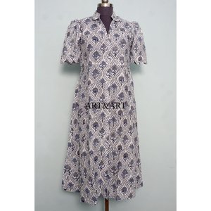 Vestido de Novia Hecho a Mano con Flores, Dulce y Natural, 100% Algodón, para Mujer, Vestido Informal para Fiesta de Verano - Product Image 1