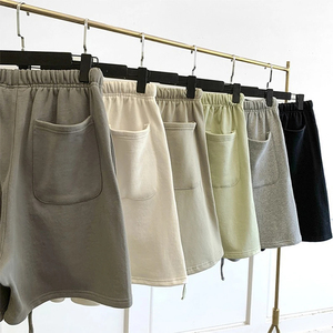 Shorts de sport à séchage rapide pour hommes, shorts de course et d'entraînement avec poches zippées, respirants, en mélange de coton, vêtements de sport - Product Image 5