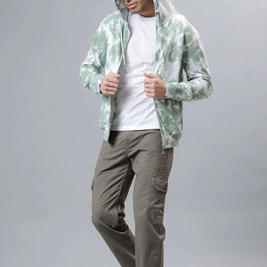 Custom Wholesale Heavyweight Cotton <b>Zip</b> <b>Up</b> Hoodie for Men Premium Quality Breathable Zipper Hoodie OEM ODM Manufacturer - Product Image 2