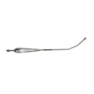 Tubes d'aspiration Yankauer semi-courbés avec légère courbure supplémentaire près de la pointe, grande poignée creuse légère, en acier inoxydable de la meilleure qualité - Product Image 3