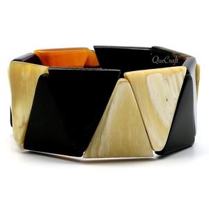 Bracelet manchette élégant en corne de buffle, léger et fait main, idéal pour les femmes modernes - Product Image 5