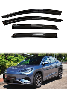 Déflecteurs de vitres latérales transparents noirs en acrylique BYD Sealion 7 2024-2026, pare-pluie, qualité supérieure, fixation adhésive 3M - Product Image 2