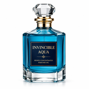 Aceite de Perfume Concentrado (Attar) Invencible Aqua con Aroma Francés de Alta Calidad, 50 Gramos, Sin Alcohol, Fragancia Corporal Unisex - Product Image 1