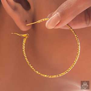 Prao ต่างหูแบบห่วงตัดด้วยตัวเองตัวหนาดีไซน์ทันสมัยสำหรับสไตล์ที่เป็นเอกลักษณ์ - Product Image 2