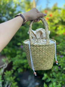 Seagrass <b>Bag</b> woven using eco seagrass material for stylish handbag use and everyday fashion <b>accessories</b>, Vietnam made - Product Image 6