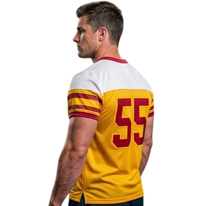 Men Sportswear American Football Jersey American Football Jersey Custom Name Number Short Sleeve Men's American Football Jersey - Product Image 5