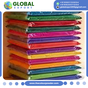 Poudre colorée Holi très demandée, non allergène, sans danger pour la peau, couleurs naturelles, emballage personnalisé pour les programmes culturels et religieux - Product Image 3