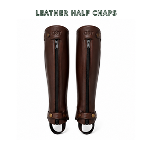Premium Leather Half <b>Chaps</b> Horse <b>Riding</b> Leg Guards Equestrian <b>Riding</b> <b>Chaps</b> Unisex Training Equipment - Product Image 3