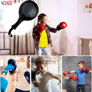 Escudo de golpeo de cuero resistente y duradero, personalizado, moderno, para artes marciales, MMA, para entrenamiento de velocidad. - Product Image 5
