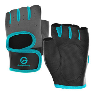 Leather Half Finger Gym <b>Gloves</b> Pro <b>Weight</b> Lifting Non-Slip Adjustable Wrist Strap Workout Fitness <b>Gloves</b> - Product Image 1