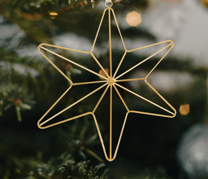 <b>Star</b> Shape Gold Metal Christmas Decorative Ornaments Home and Party Decoration in Best Price - Product Image 3