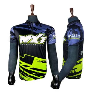 Camiseta Deportiva de Alta Calidad para Hombre, Secado Rápido, Manga Corta, Diseño Personalizado, 100% Poliéster, Camisetas de Motociclismo - Product Image 5