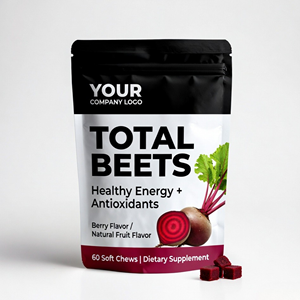 Beetroot Soft Chews Gummies OEM Manufacturer Private Label Bulk Supply - Product Image 1