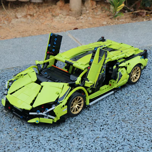 1254 Piezas de Bloques de Construcción de Coche de Carreras Técnicos Lamborghini Sian FKP 37 MOC, Modelo de Vehículo, Ladrillos, Juguetes, Regalos - Product Image 1