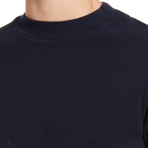 Custom Men's Crewneck Long Sleeve Cotton <b>Waffle</b> T-<b>Shirt</b> for men - Product Image 5