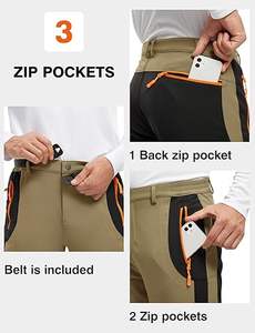 Pantalones de Senderismo y Caza para Hombre de Alta Calidad, Resistentes al Agua, Ligeros, de Secado Rápido, para Pesca y Trabajo - Product Image 4