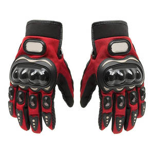 Guantes de Motocicleta de Cuero de Nuevo Estilo para Deportes al Aire Libre, Transpirables, con Protección en la Palma y Diseño de Dedos Completos - Product Image 1