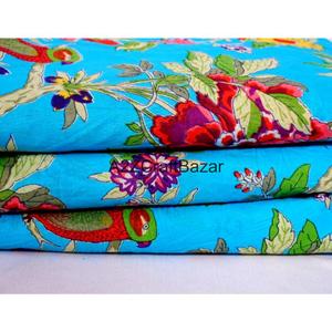 Tela de Algodón 100% Puro Hecha a Mano al por Mayor, Estampado a Bloque, Ecológica y Ligera, para Prendas de Niñas, Vestidos y Pijamas - Product Image 1