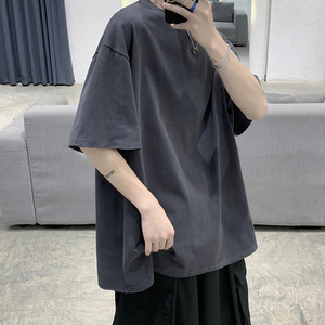 Men's Oversized T-Shirt High Quality Cotton Casual Tee Featuring Relaxed Fit Lightweight Breathable Fabric Modern Streetwear - Product Image 5