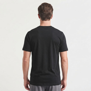 T-shirts d'été respirants à manches courtes en soie/coton à col rond et motifs sportifs pour hommes et femmes, séchage rapide, vente en gros - Product Image 3