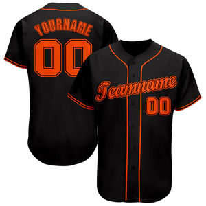 Maillots de baseball personnalisés respirants grande taille en gros, impression de logo OEM, maillot d'équipe entièrement boutonné, vêtements de sport 100 % polyester - Product Image 4