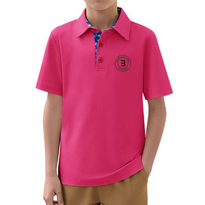 Polos de golf pour jeunes axés sur le confort, hauts à col pour garçons, vêtements de sport de golf junior, tissus extensibles, chemises athlétiques - Product Image 1