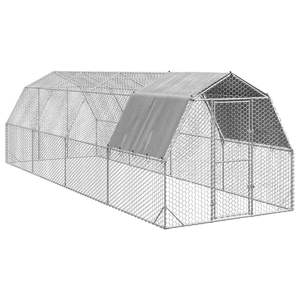 Corral Grande y Resistente para Pollos, de Acero Galvanizado, Jaula para Animales - Product Image 1