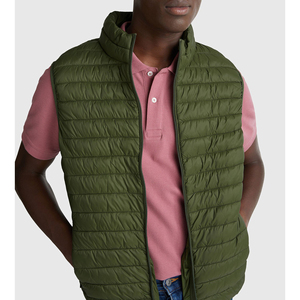Chaleco Acolchado de Invierno Personalizado para Hombre, 100% Poliéster, Cuello Alto, Sin Mangas, Relleno de Plumón, Chaqueta Acolchada, Abrigo Cálido para Exteriores - Product Image 6