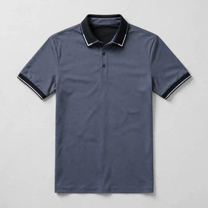 Camisas Casuales de Sarga de Poliéster y Algodón para Hombre, Precio de Fábrica, Logotipo Personalizado, Impresión Digital, Manga Corta de Verano - Product Image 4