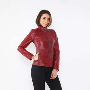 Chaqueta de Cuero para Mujer, Nueva Moda 2026, Satinada, Impermeable, Ecológica, Invierno, Cómoda, Larga, Estilo Urbano, Forro de Nailon, Color Sólido - Product Image 1