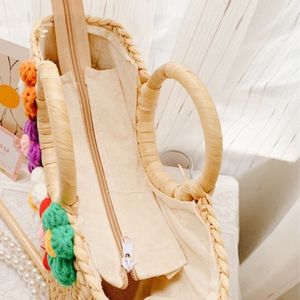 Elegant Handmade Eco-Friendly Water Hyacinth Purse with Beading and Floral Accent Perfect Boho Bag for Summer & Travel - Product Image 2