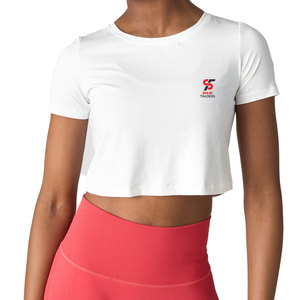 Top Corto de Mujer, Elegante, para Verano, Tejido Fino, Transpirable, Antiarrugas, Fácil de Lavar, Corte Regular, Prenda Moderna - Product Image 1