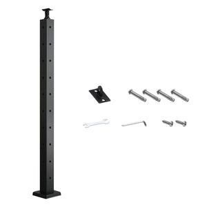 Palo Angolare per Ringhiera a Cavo 36x2x2 Pollici in Acciaio Inossidabile a Forma di L con Fori Pre-Forati per Componenti di Scale e Ringhiere a Cavo - Product Image 1