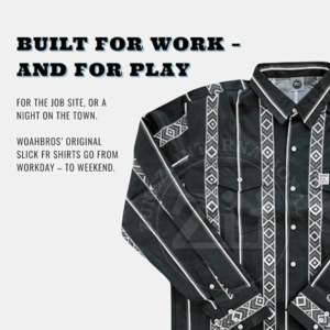 Ropa Occidental Azteca Personalizada para Primavera/Otoño 2026, con Botones Estampados, Resistente al Fuego con Clasificación NFPA 2112, Protección Contra Vapores para Soldadura - Product Image 4