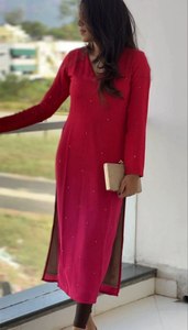 Running Day / Office Party / Function Special Best Fabric Knee Length Fancy <b>Kurti</b> / Kurta Set For Women Wear At Wholesale Price - Product Image 4