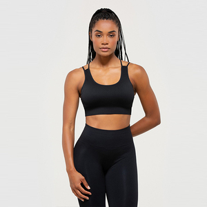 Soutien-gorge de sport d'été pour femme - Sans armatures, respirant, avec dentelle décorative, bretelles réglables, forme triangle, options de couleurs personnalisées, uni - Product Image 2