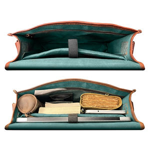 Service OEM, dernier design, sacs pour ordinateur portable en cuir uni pour hommes, prix bas, sacs pour ordinateur portable 100% cuir véritable - Product Image 2