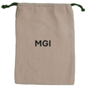 Custom Recycled 100% Organic Cotton <b>Drawstring</b> <b>Bag</b> Eco-Friendly Canvas Shopping Gift Features Custom Designed Logo Print - Product Image 5