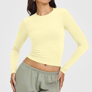 Custom Logo Lightweight Breathable Plus Size Athletic Fitness <b>Yoga</b> Top Long Sleeve Zipped <b>Jacket</b> Women Four-Way Stretch Sports - Product Image 2