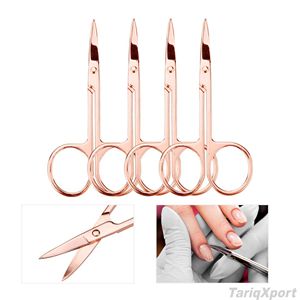 Tijeras Profesionales para Cutículas de Acero Inoxidable con Hoja Curva Afilada para Diestros, Herramienta de Manicura para Uso en Salón - Product Image 3