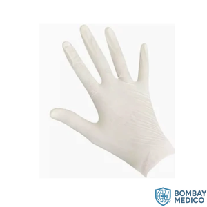 Gants d'examen en latex BOMBAY MEDICO, sans poudre, réutilisables, taille M - Product Image 2
