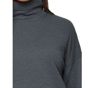 Fashion Women <b>Mock</b> <b>Neck</b> T-Shirt Long Sleeve Soft Fabric Slim Fit Daily Wear <b>Tops</b> - Product Image 5